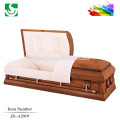 Luxury customized antique solid oak American casket